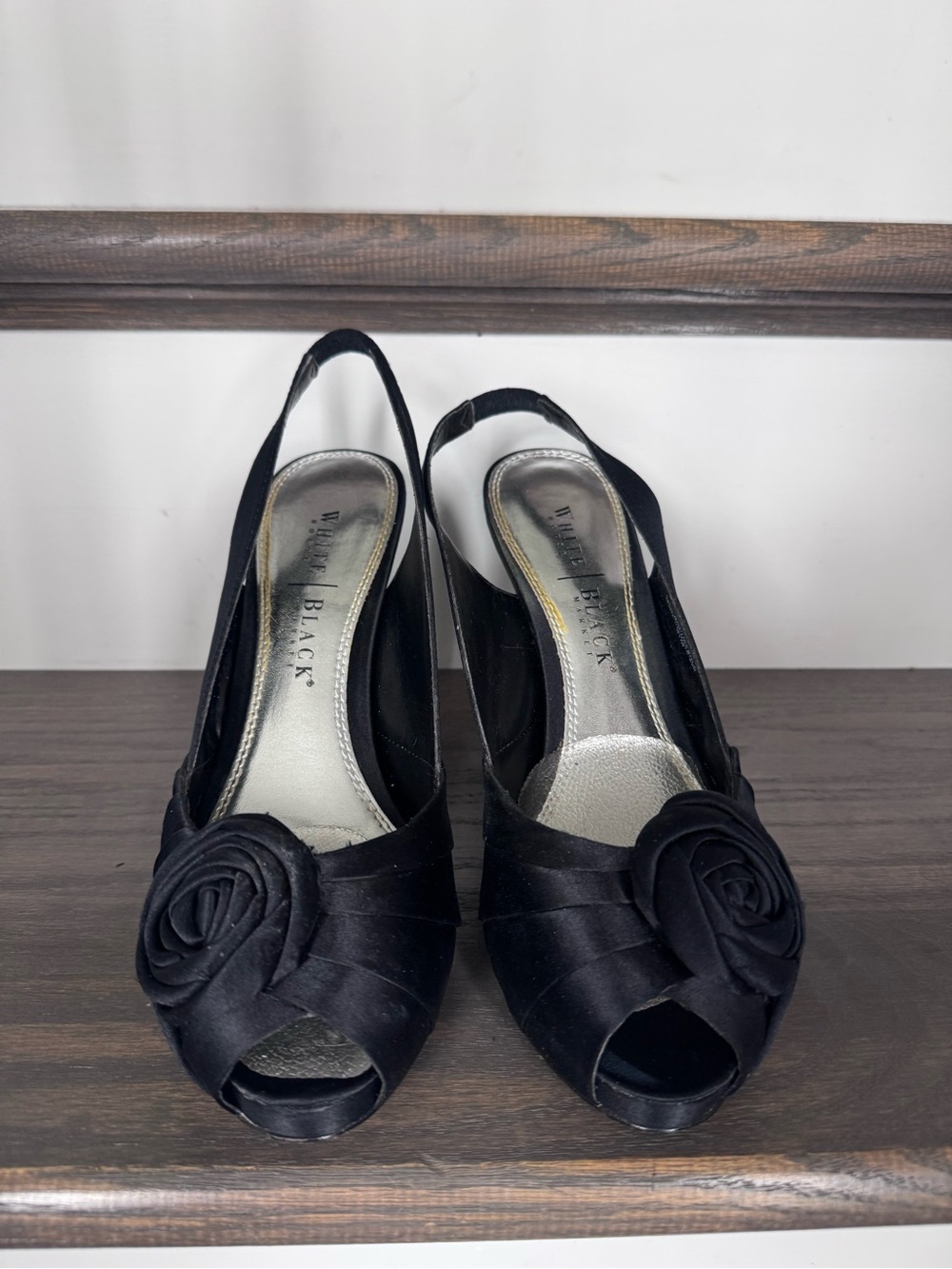 White House Black Market Bonita Heels in Black